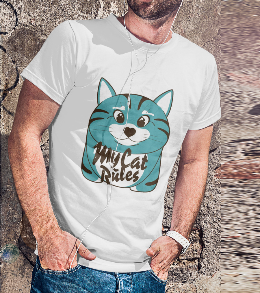 My Cat Rules Cute Animal T-Shirt
