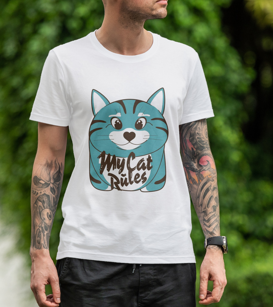 My Cat Rules Cute Animal T-Shirt