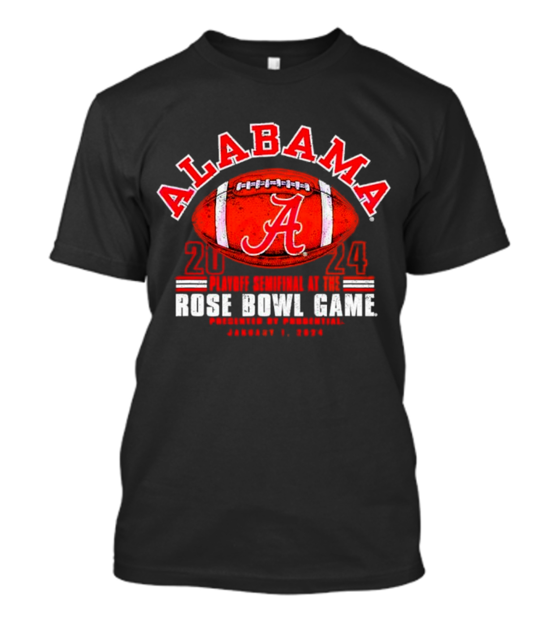 Alabama Crimson Tide 2024 Playoff Semifinal Rose Bowl Game January 1 T-Shirt