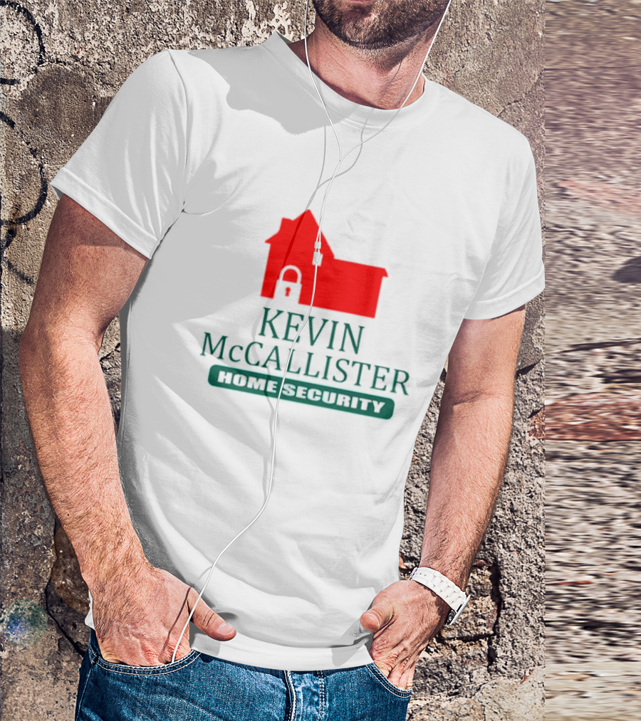 Kevin McCallister Home Security Red House Lock T-Shirt