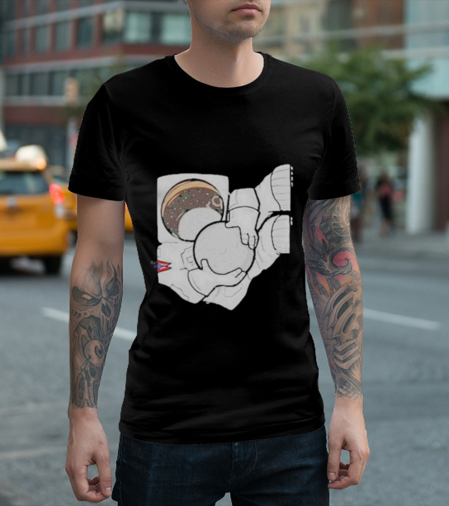 Strange Planet Ohio Moonwalker Cosmic Astronaut Holding Celestial Sphere T-Shirt