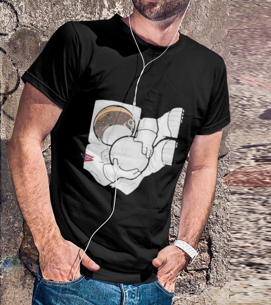 Strange Planet Ohio Moonwalker Cosmic Astronaut Holding Celestial Sphere T-Shirt