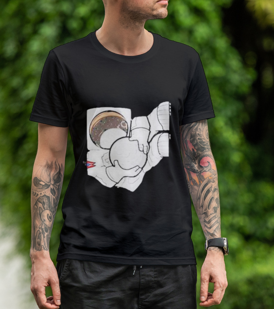 Strange Planet Ohio Moonwalker Cosmic Astronaut Holding Celestial Sphere T-Shirt