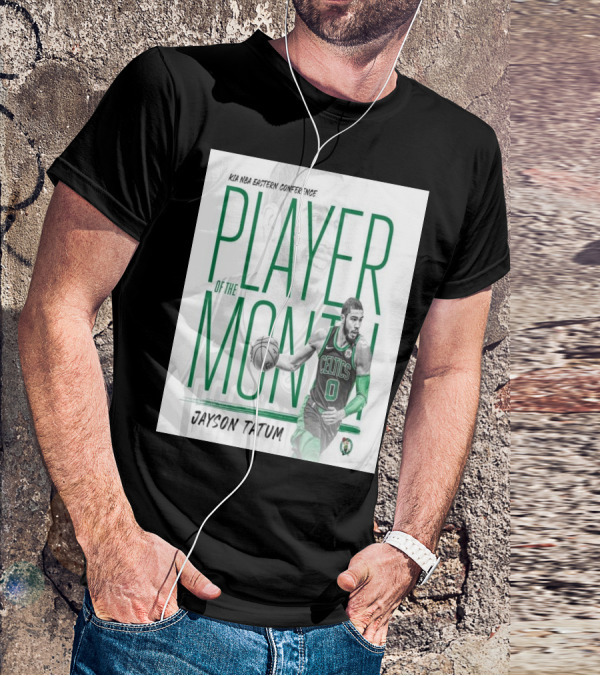 KIA NBA Eastern Conference Player Of The Month Jayson Tatum Celtics T-Shirt