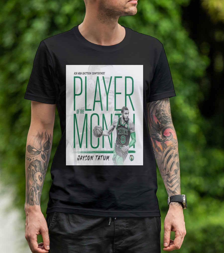 KIA NBA Eastern Conference Player Of The Month Jayson Tatum Celtics T-Shirt