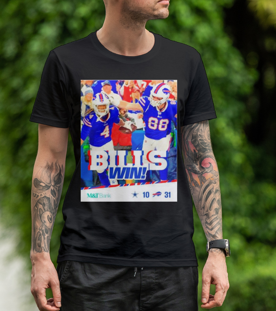 Buffalo Bills Win Dallas Cowboys 31-10 T-Shirt
