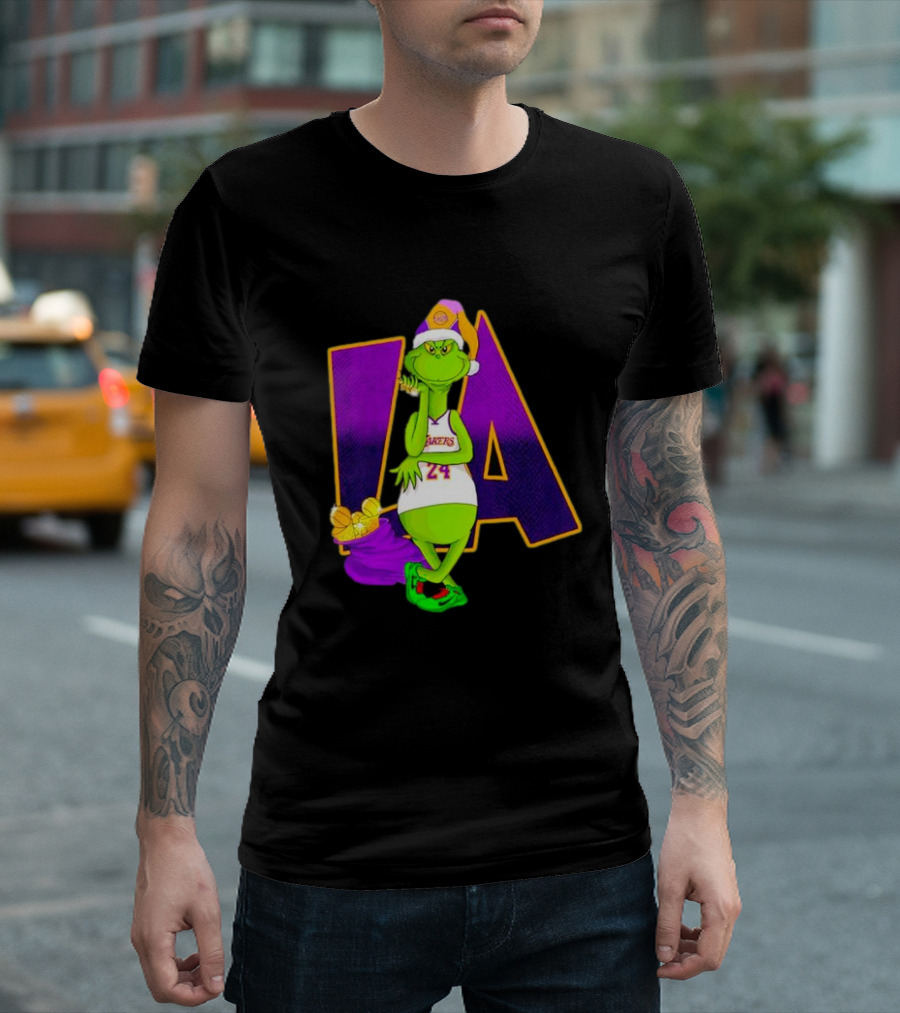 Kobe Bryant Grinch LA Lakers 24 Grinchmas T-Shirt