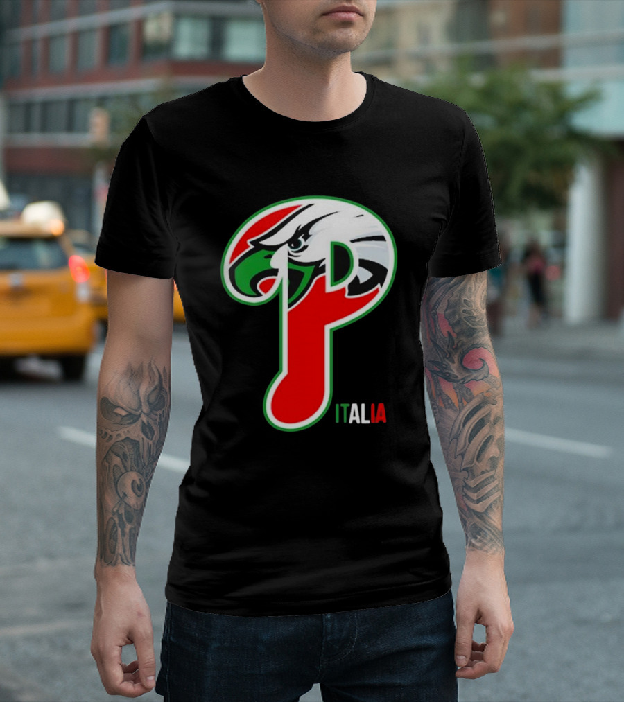Matt Patricia Philadelphia Eagles Phillies P Italia T-Shirt