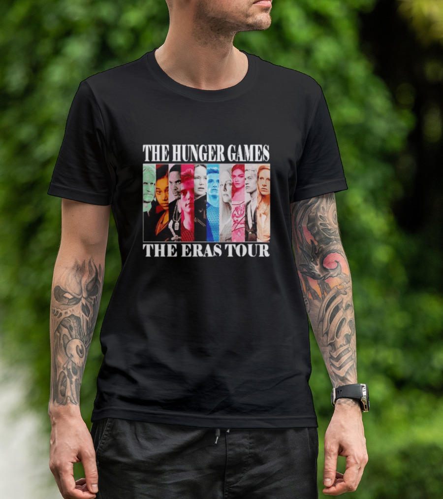 The Hunger Games Characters The Eras Tour Multicolored Panels T-Shirt