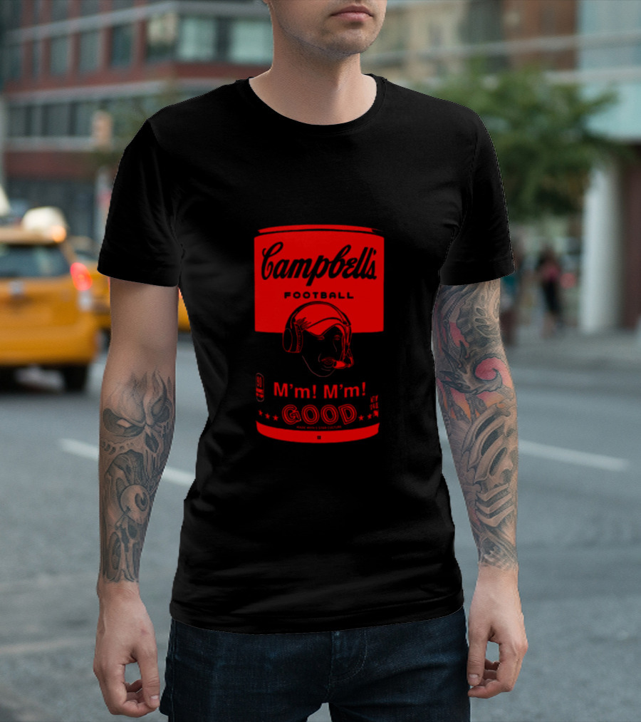 Campbell’s Football M'm M'm Good Soup Can T-Shirt