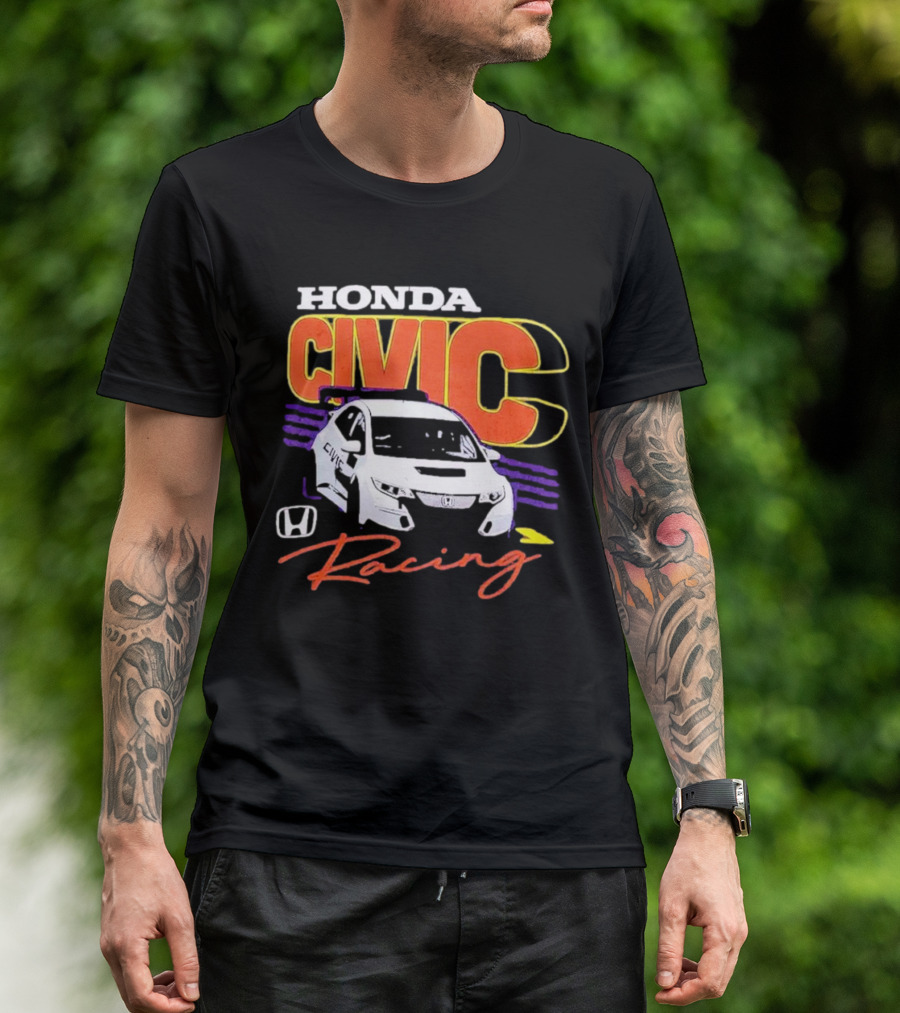 Honda Civic Racing Racecar T-Shirt