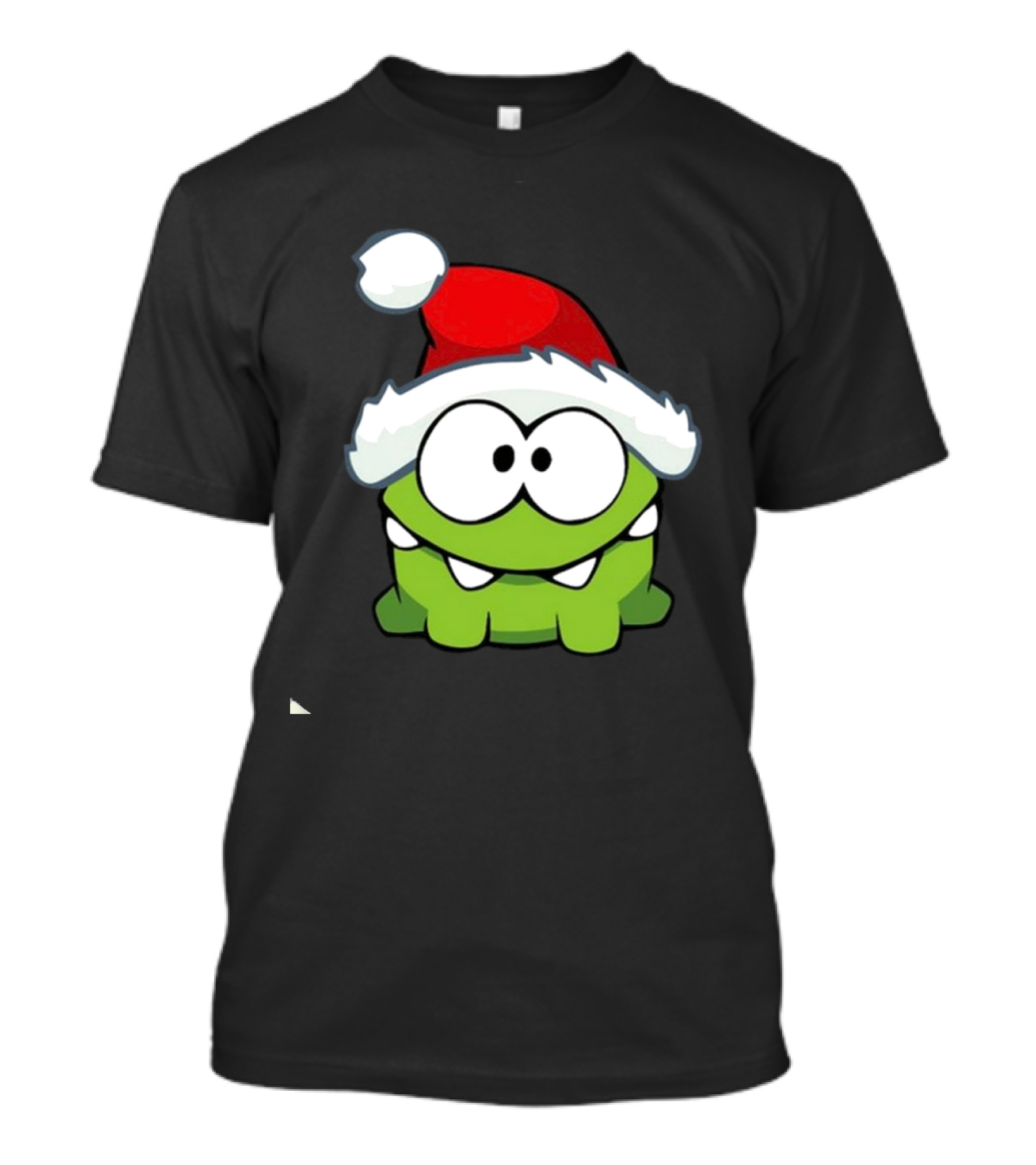 Om Nom Christmas Santa Hat T-Shirt