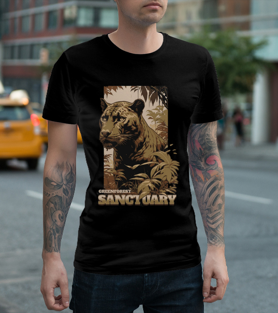 Greenforest Sanctuary Panther T-Shirt