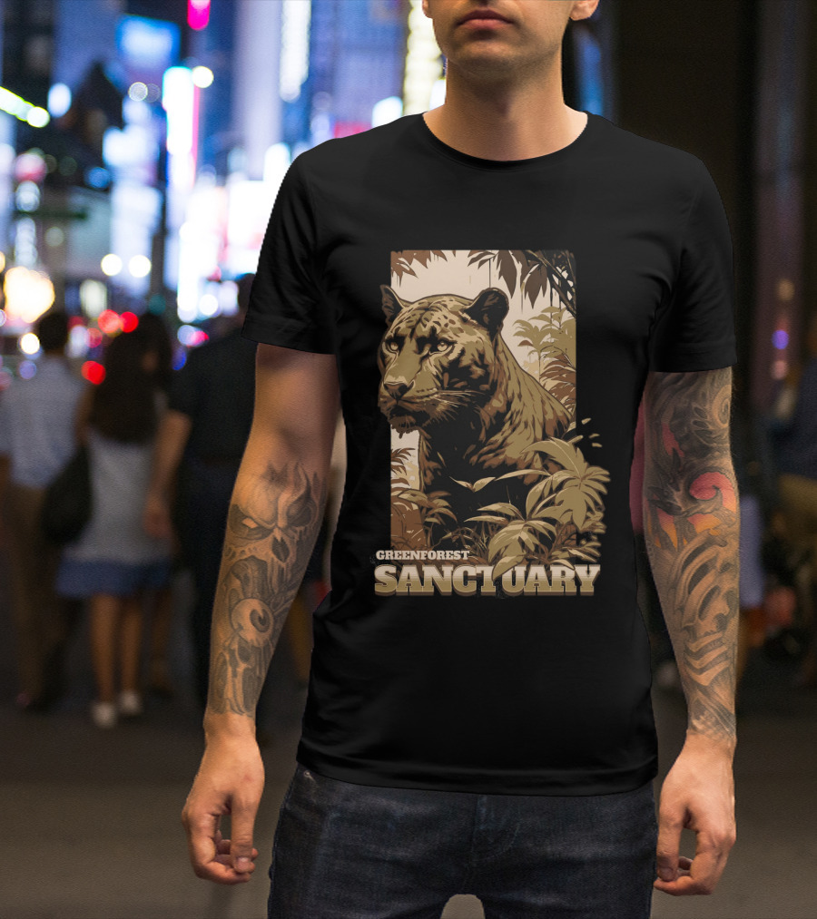 Greenforest Sanctuary Panther T-Shirt