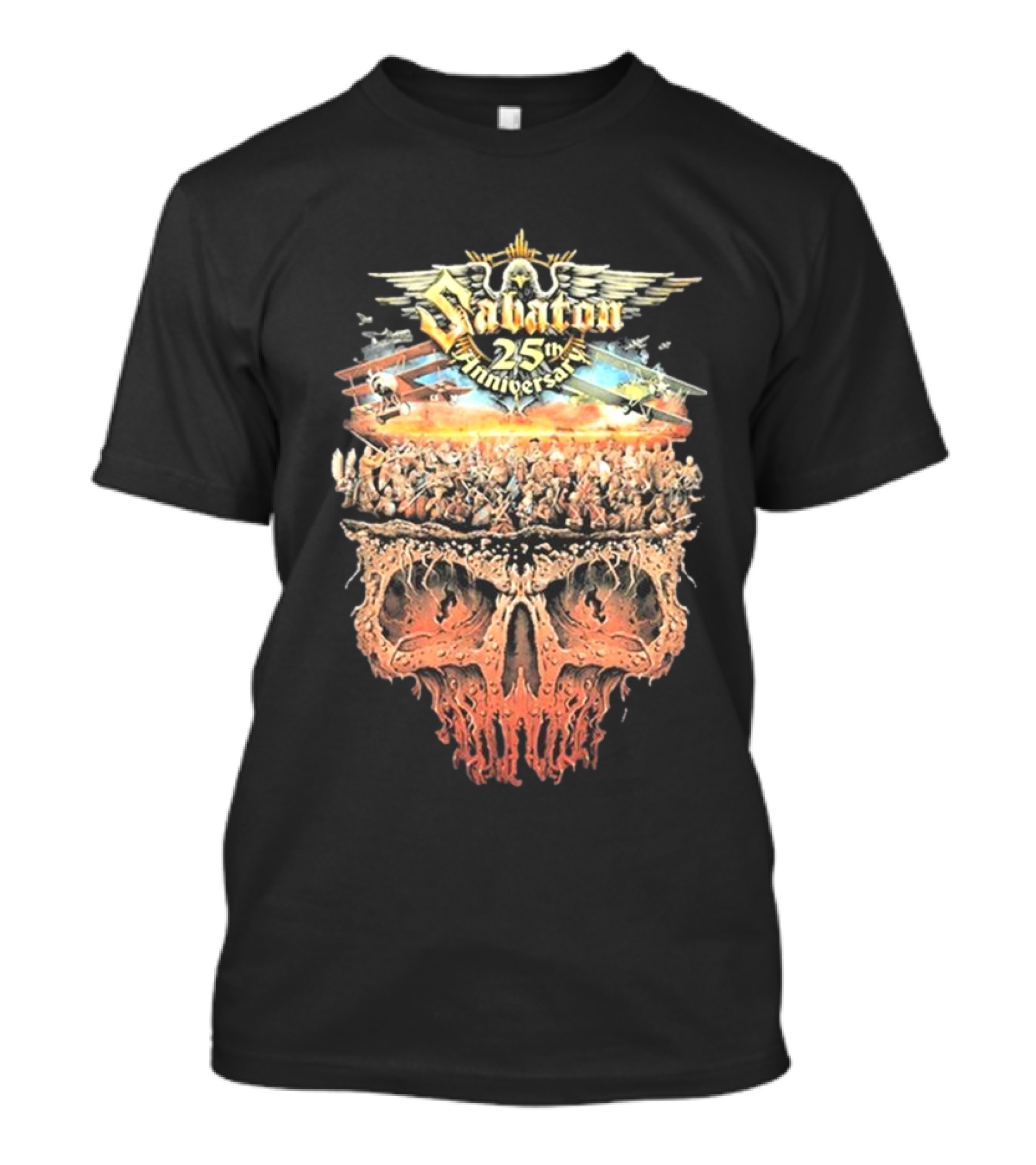 Sabaton 25th Anniversary Skull And Battlefield T-Shirt