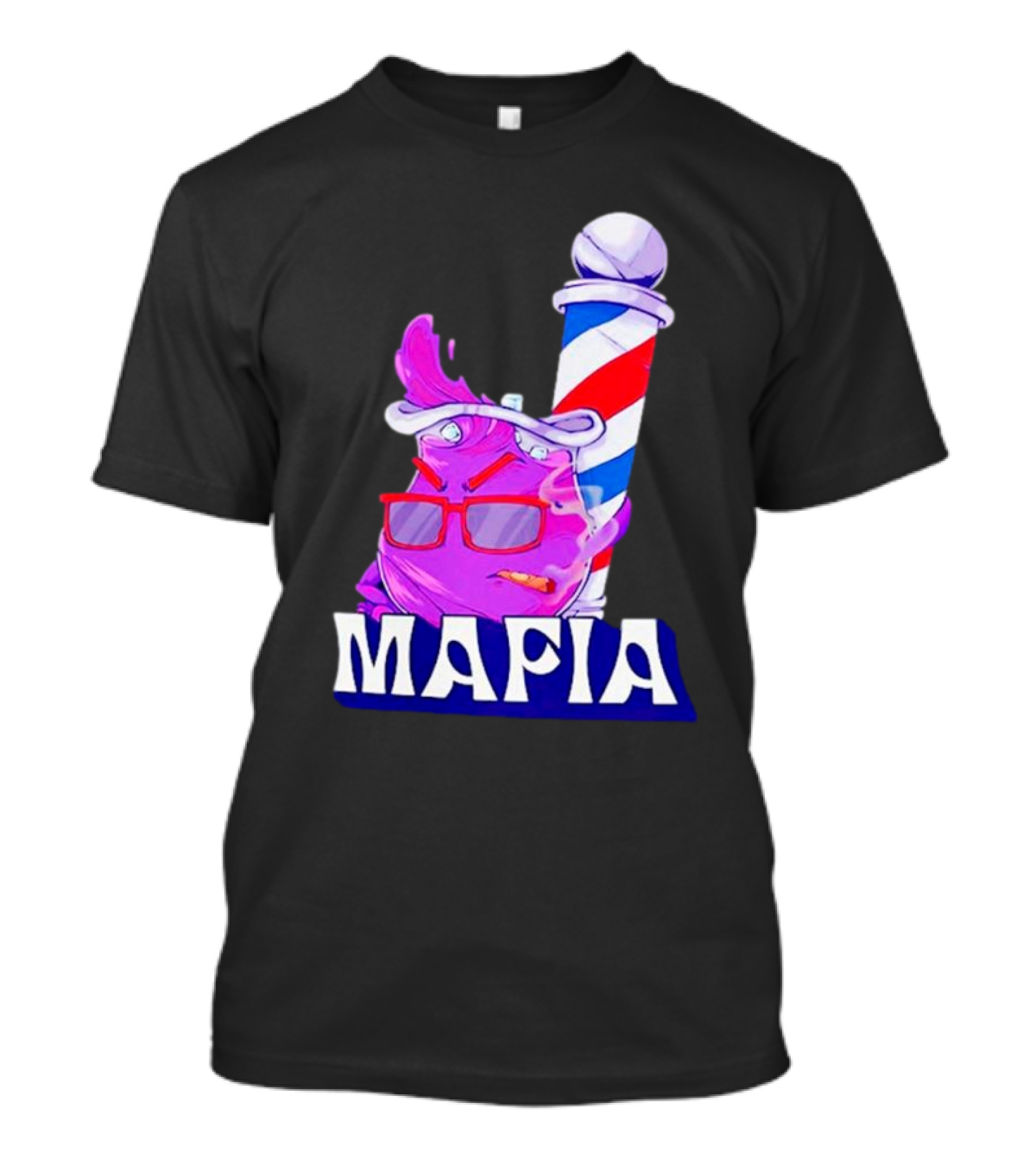 Cool Aiid Mafia Purple Barber Pole T-Shirt