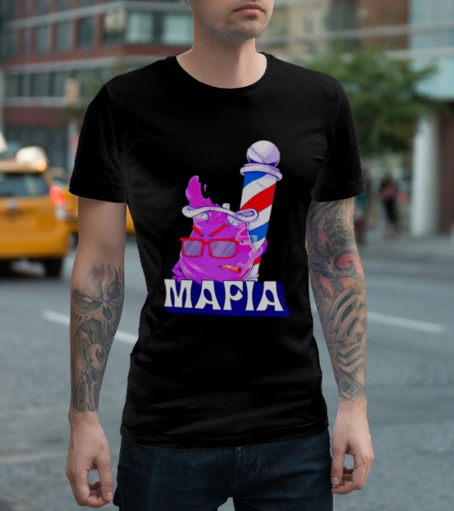 Cool Aiid Mafia Purple Barber Pole T-Shirt