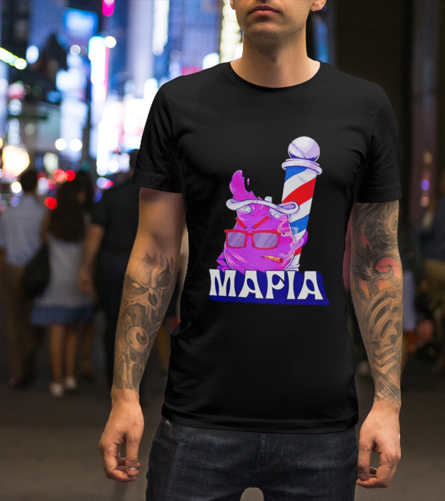 Cool Aiid Mafia Purple Barber Pole T-Shirt