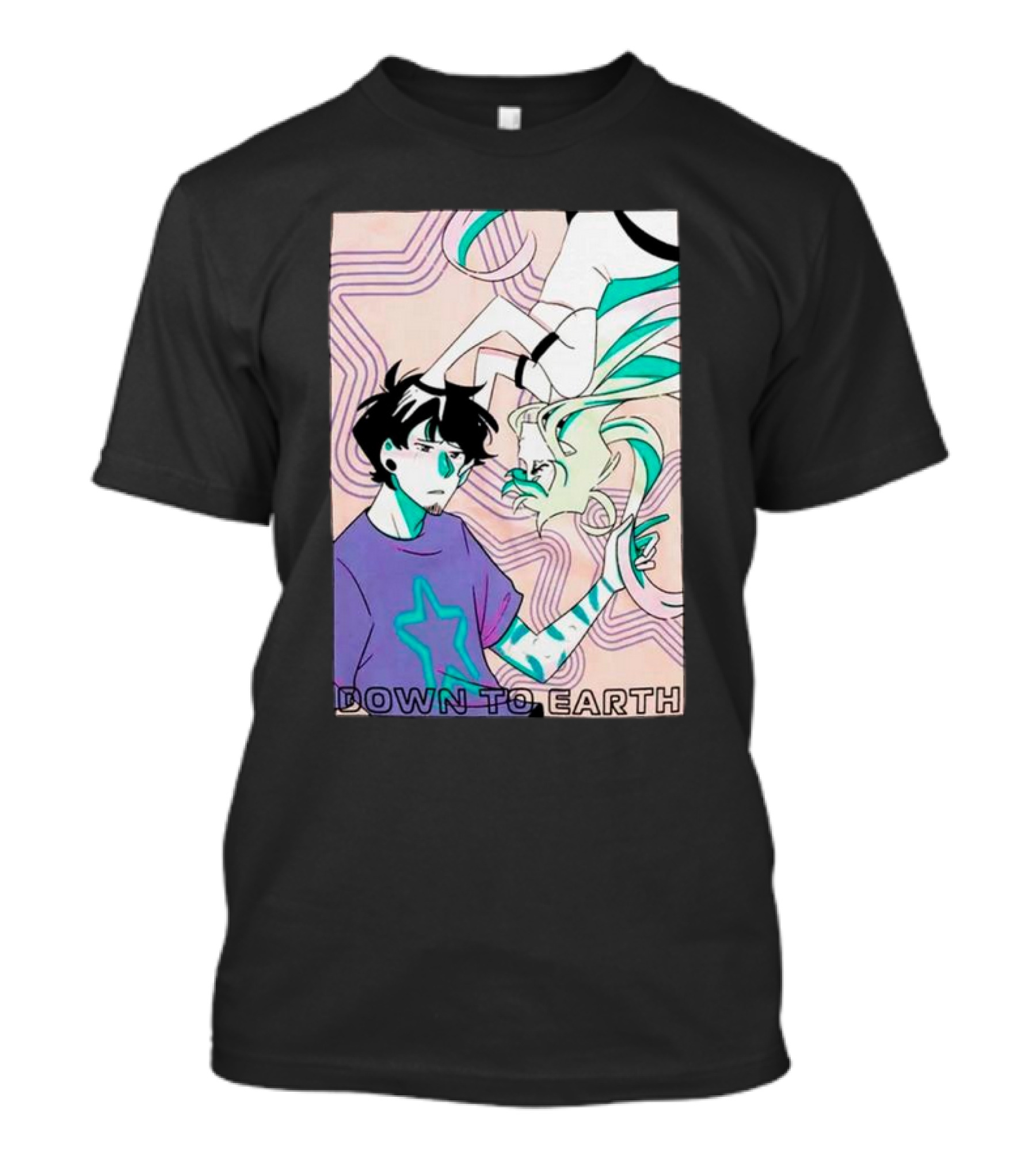 Down To Earth Star Duo Pastel Connection T-Shirt