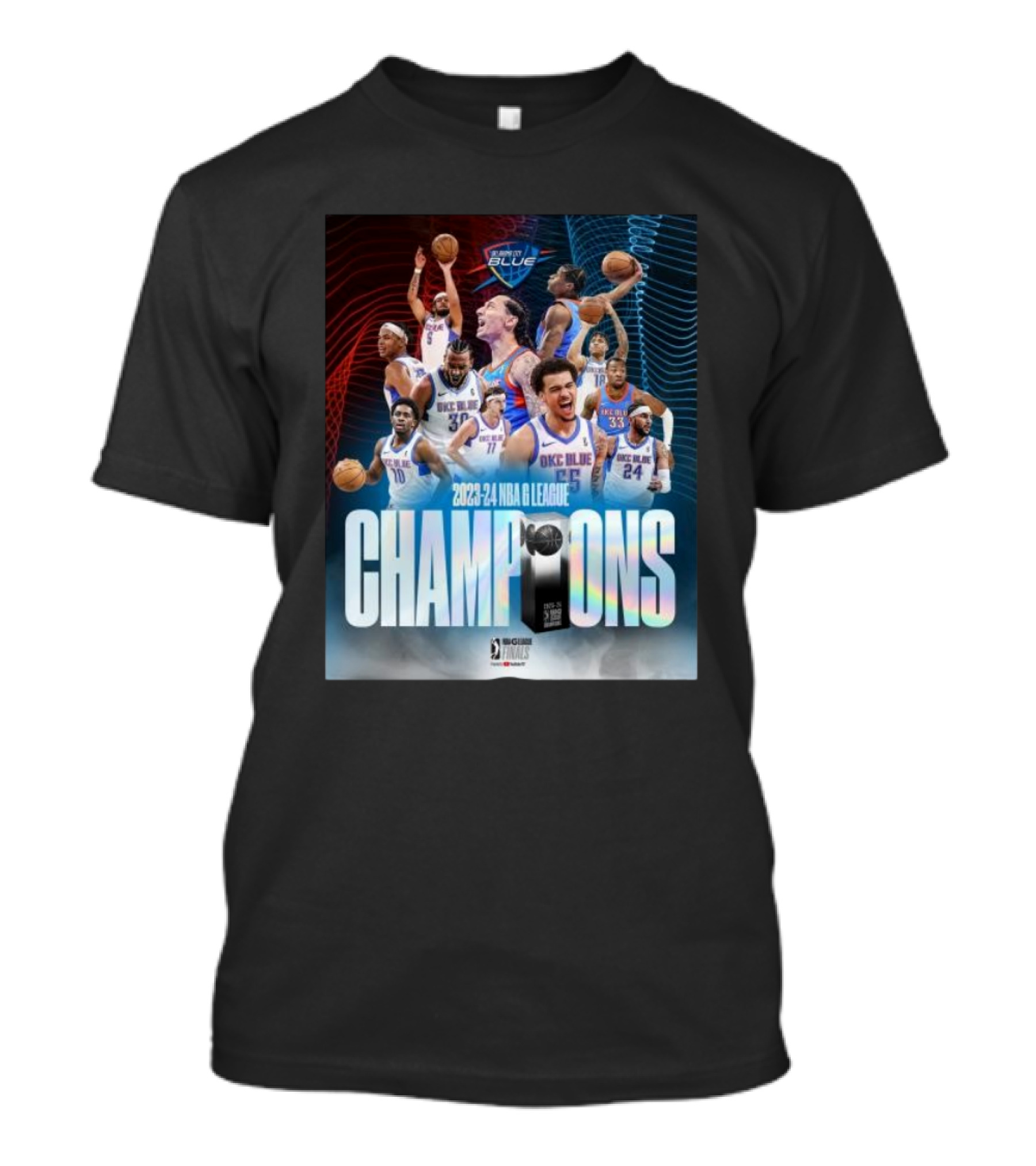 Oklahoma City Blue 2023-24 NBA G League Champions T-Shirt