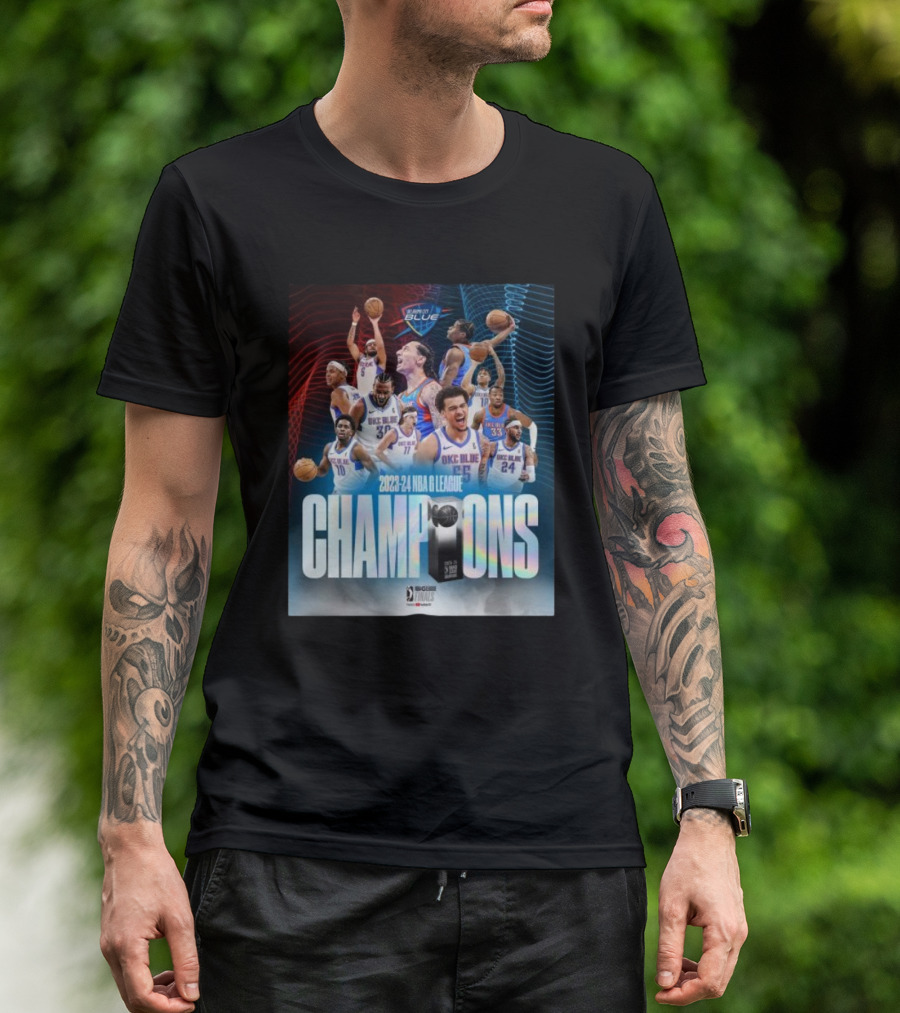 Oklahoma City Blue 2023-24 NBA G League Champions T-Shirt