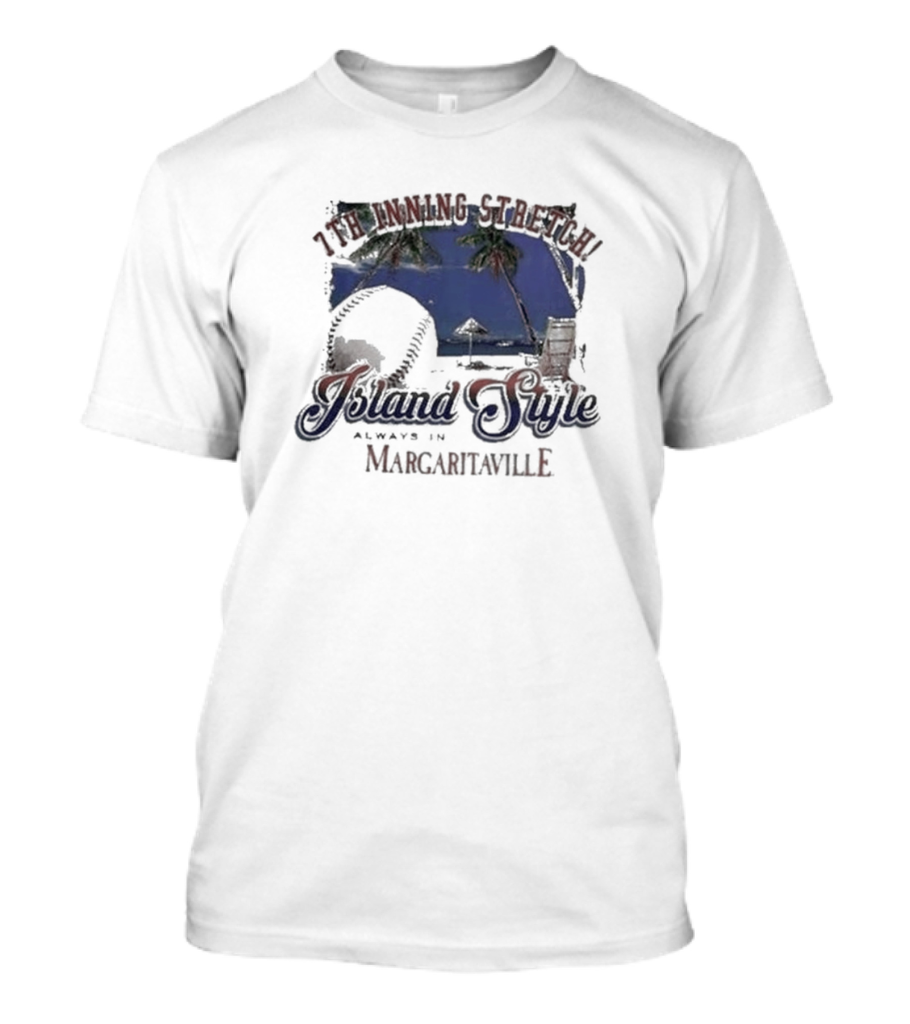 7th Inning Stretch Island Style Always In Margaritaville Philadelphia Phillies T-Shirt