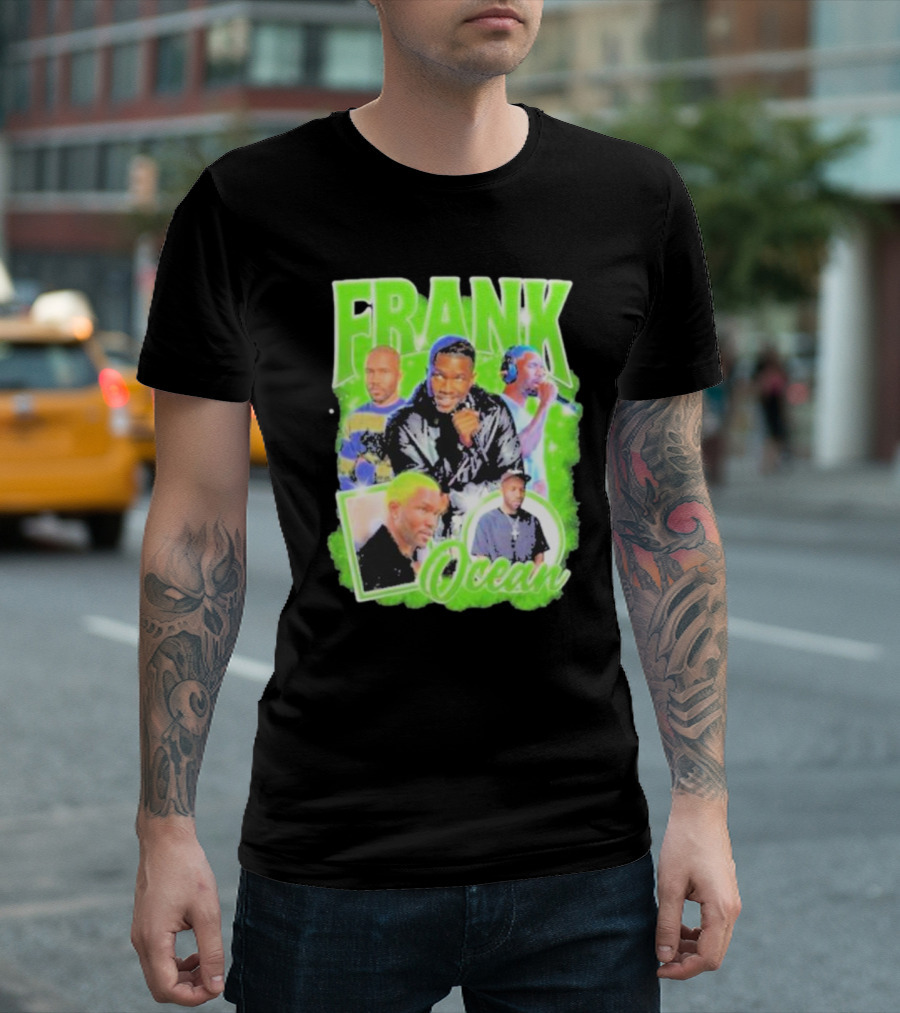 Frank Ocean Vintage Rap Music Collage T-Shirt