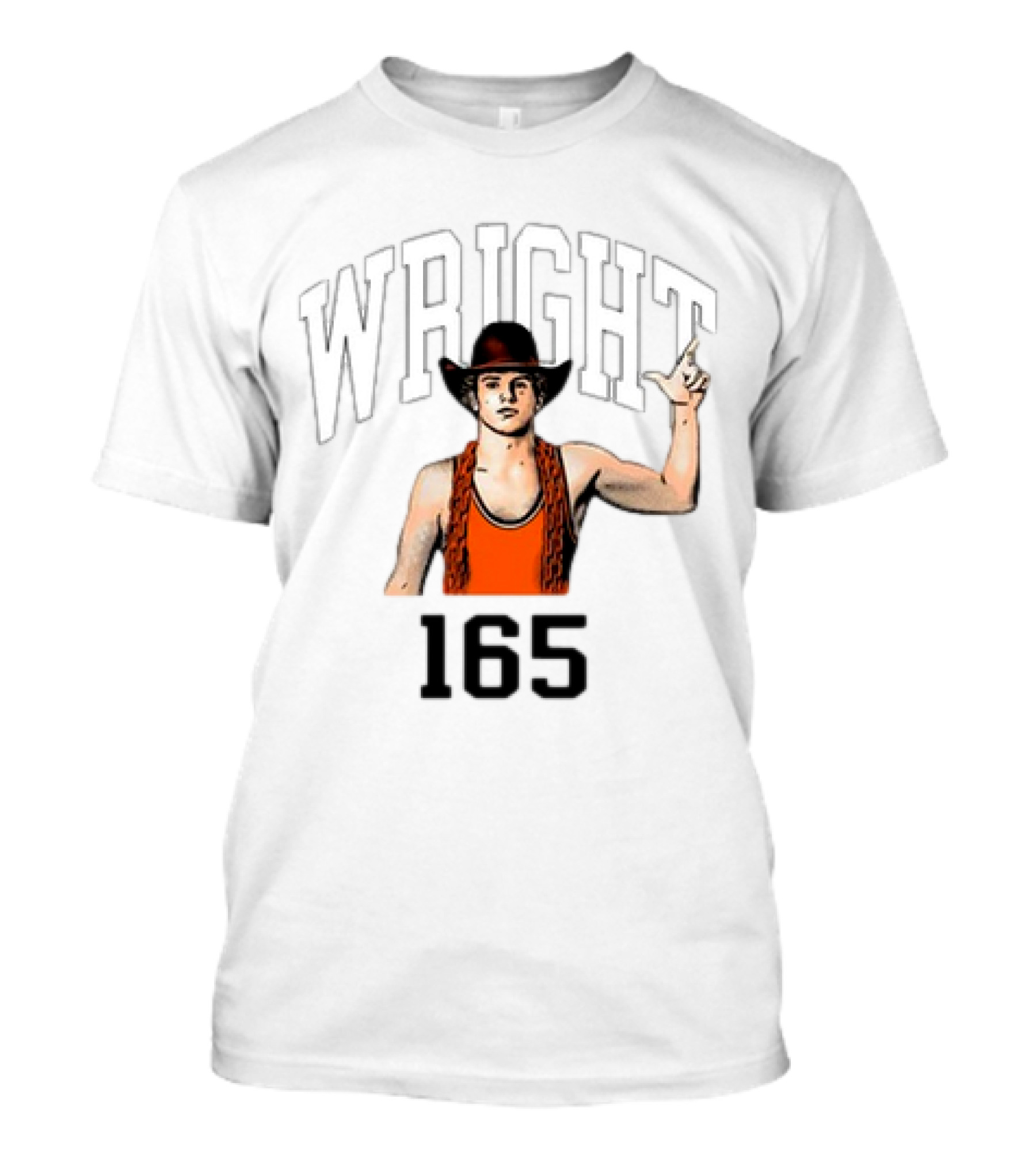Wright 165 Cowboy Wrestler T-Shirt