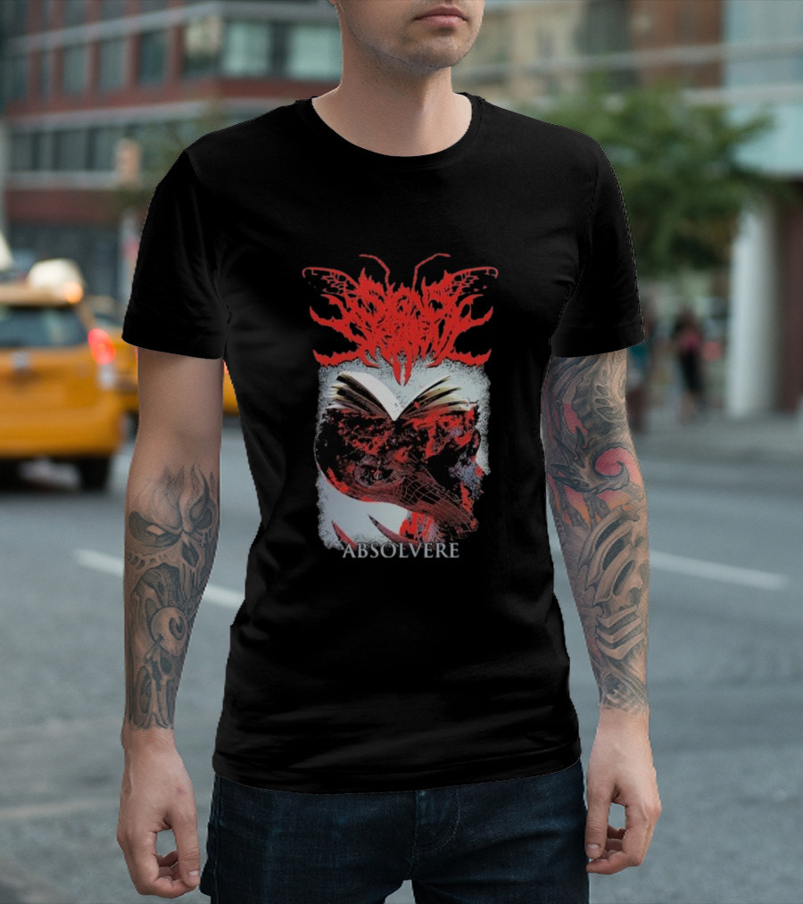 Absolvere Blood Red Insignia with Skull and Insect T-Shirt