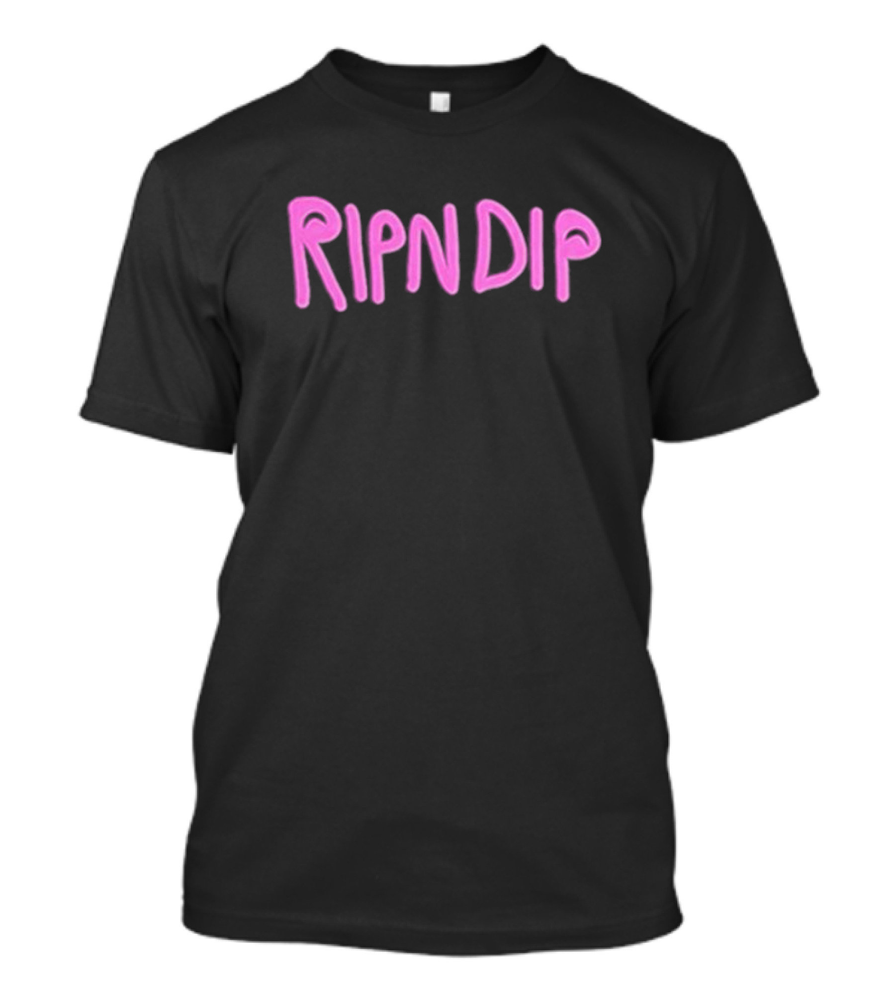 RIPNDIP Pink Retro Block Letters T-Shirt