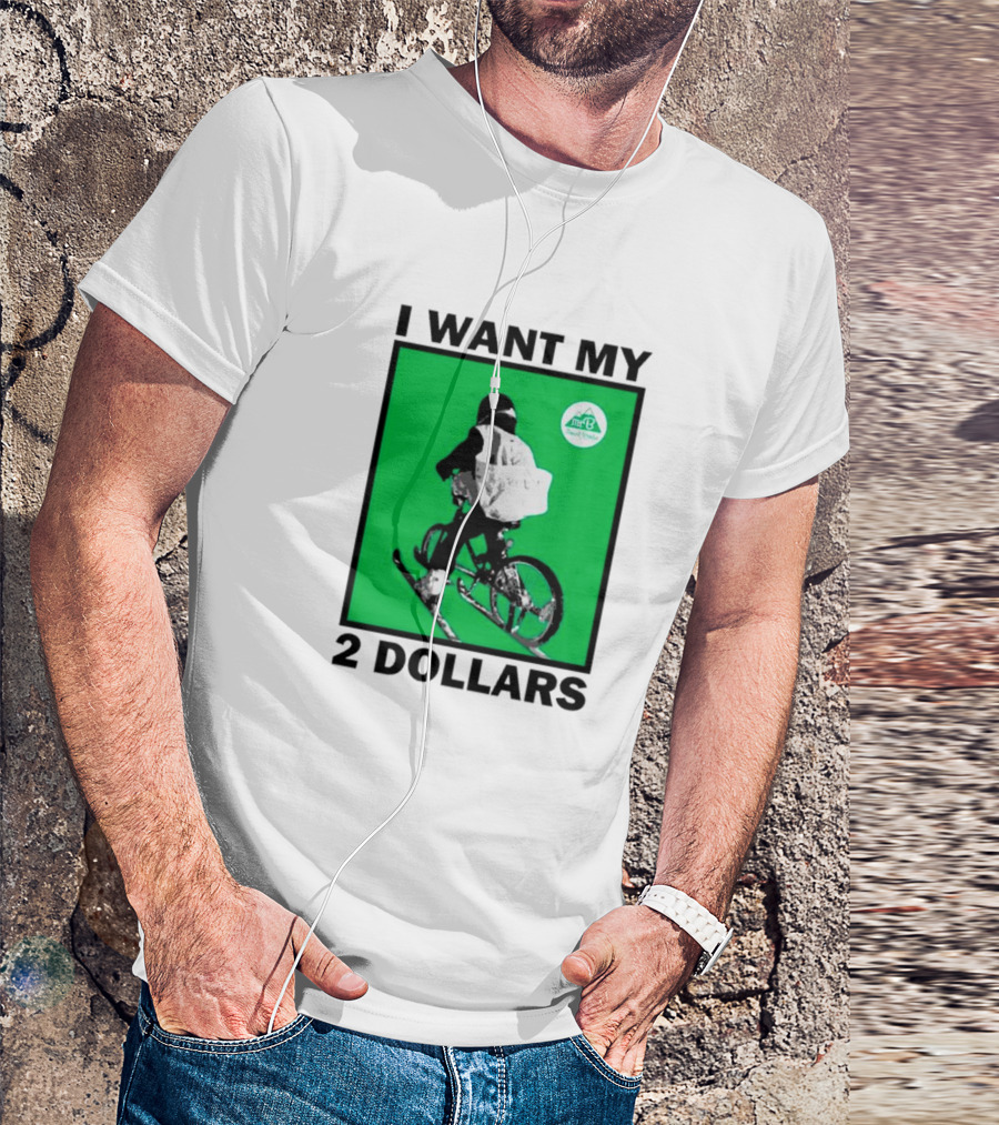 I Want My 2 Dollars Johnny Gasparini Ski Bike T-Shirt