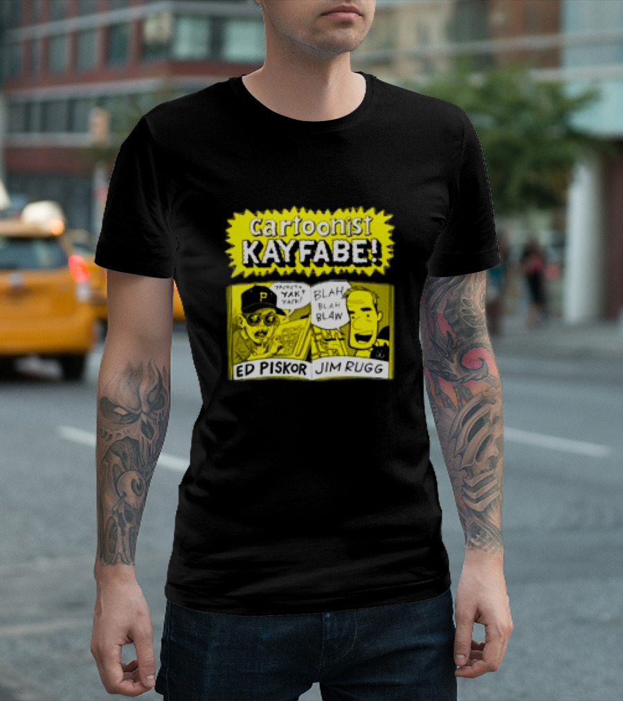 Cartoonist Kayfabe Ed Piskor Jim Rugg Yak Blah T-Shirt