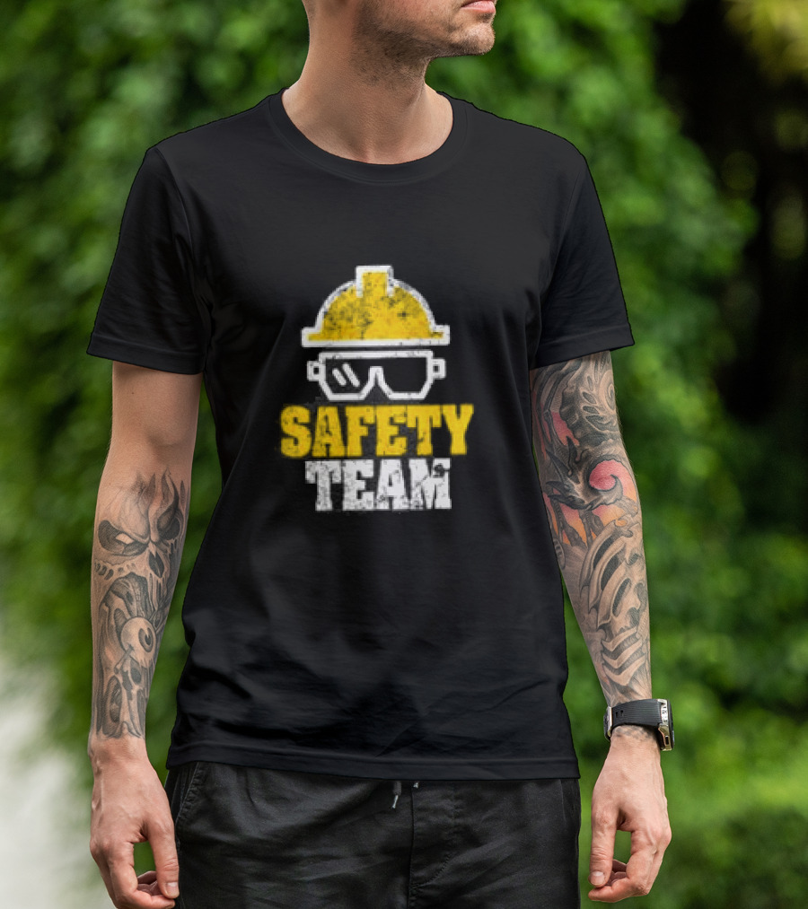 Safety Team Occupational Safety Officer OSHA HSE Hard Hat And Safety Glasses T-Shirt