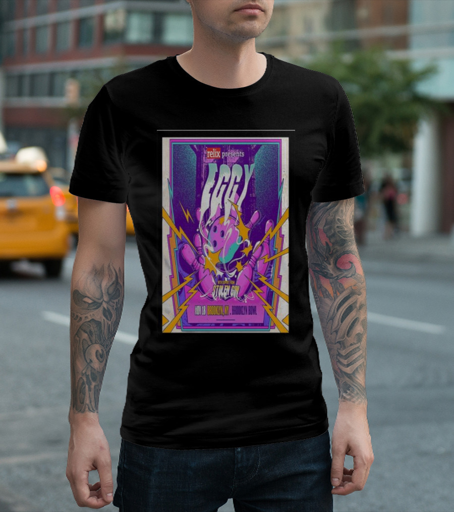 Relix Presents Eggy With Stolen Gin Nov 18 Brooklyn NY Brooklyn Bowl T-Shirt