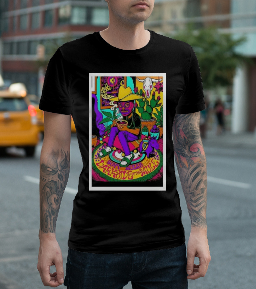 Gov't Mule Dark Side of the Mule Tour Dallas Psychedelic Cowboy T-Shirt