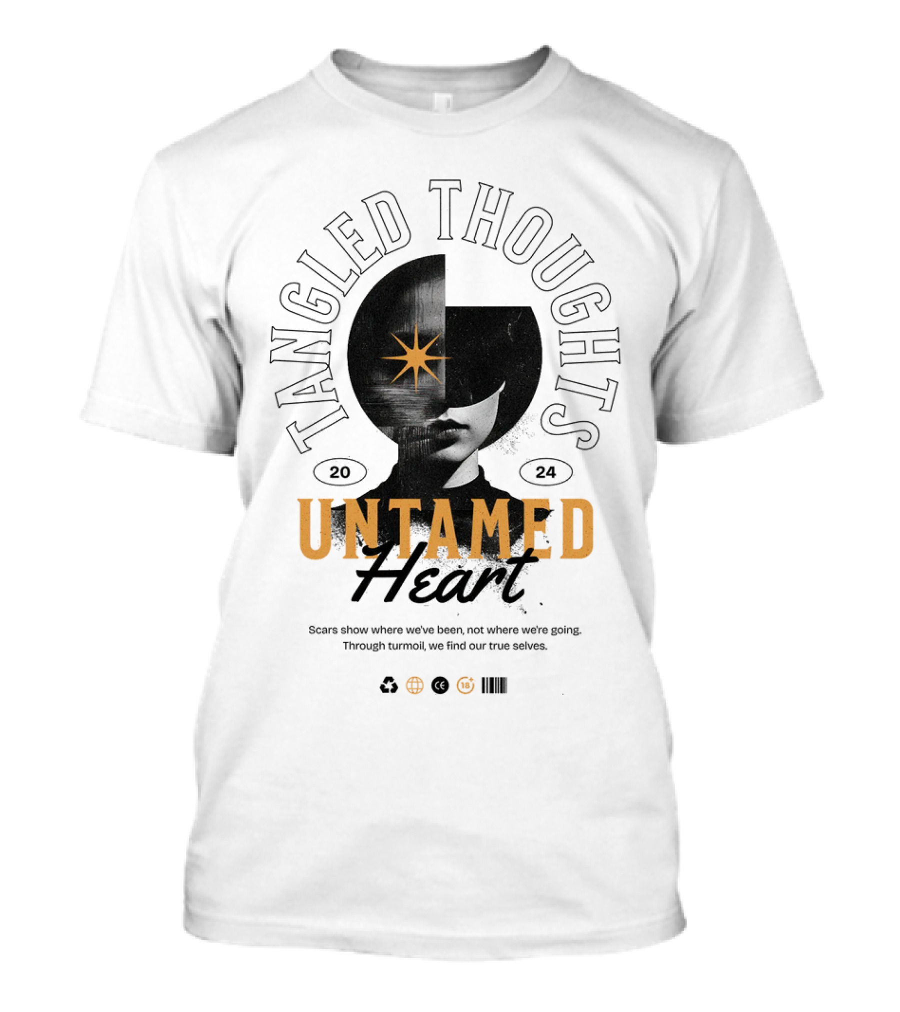Tangled Thoughts Untamed Heart T-Shirt