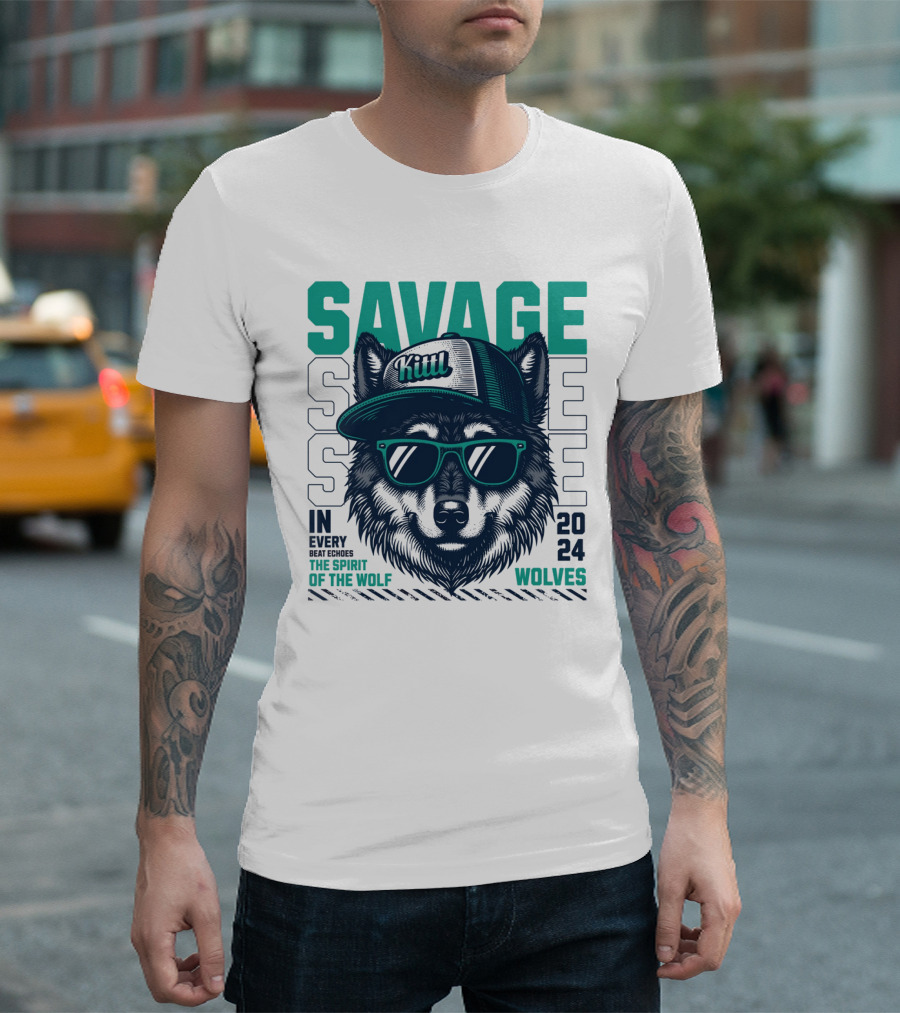 SAVAGE Wolves Spirit Of The Wolf T-Shirt