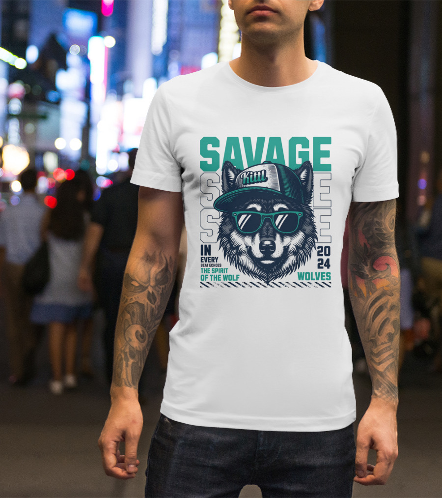 SAVAGE Wolves Spirit Of The Wolf T-Shirt