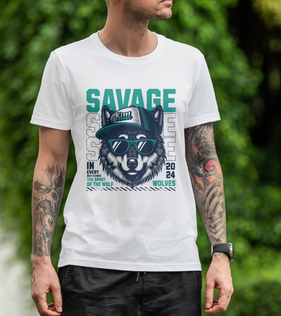 SAVAGE Wolves Spirit Of The Wolf T-Shirt