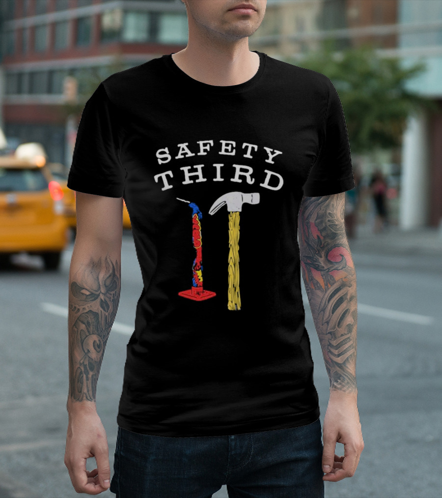 Safety Third Hammer and Firework Duo T-Shirt