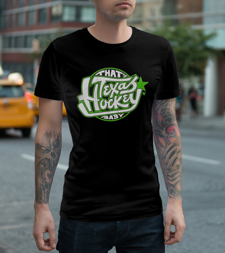 That's Texas Hockey Baby Bold Green Star T-Shirt