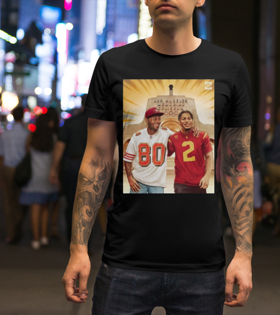 Gridiron Los Angeles Memorial Coliseum Football Legacy 80 2 T-Shirt
