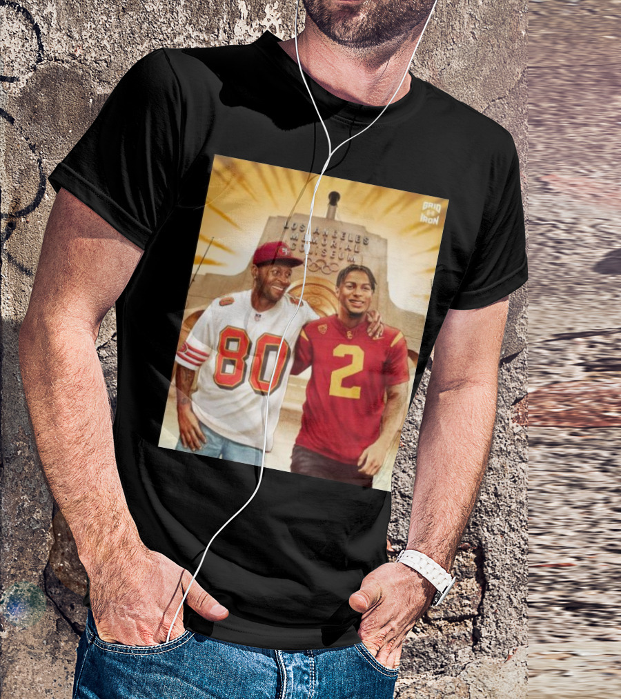 Gridiron Los Angeles Memorial Coliseum Football Legacy 80 2 T-Shirt