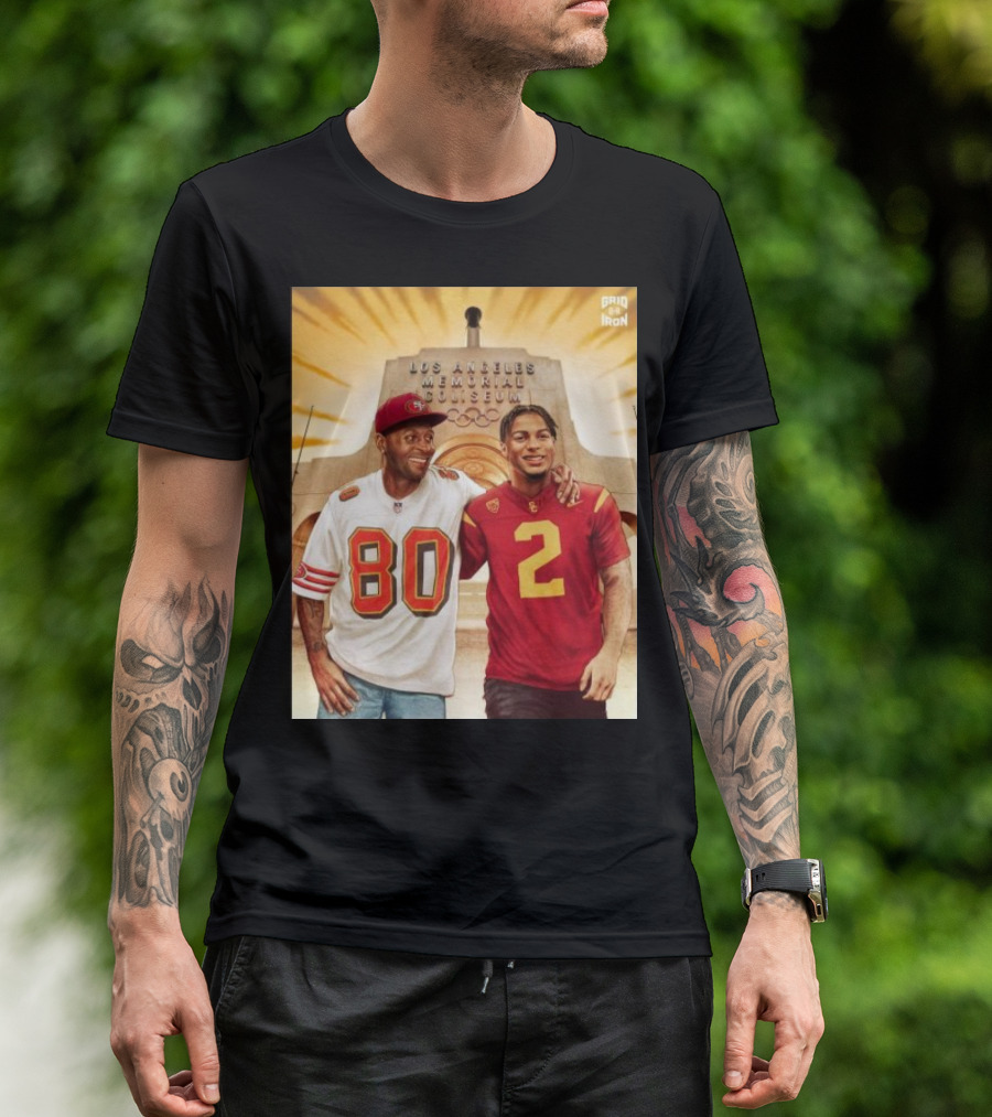 Gridiron Los Angeles Memorial Coliseum Football Legacy 80 2 T-Shirt