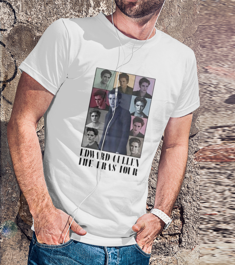 Edward Cullen The Eras Tour Twilight Series Collage T-Shirt