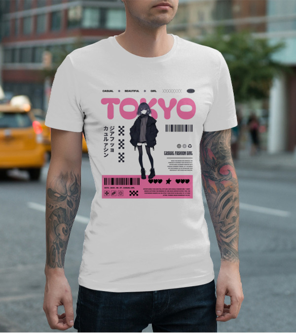 TOKYO Casual Beautiful Girl 2035 T-Shirt