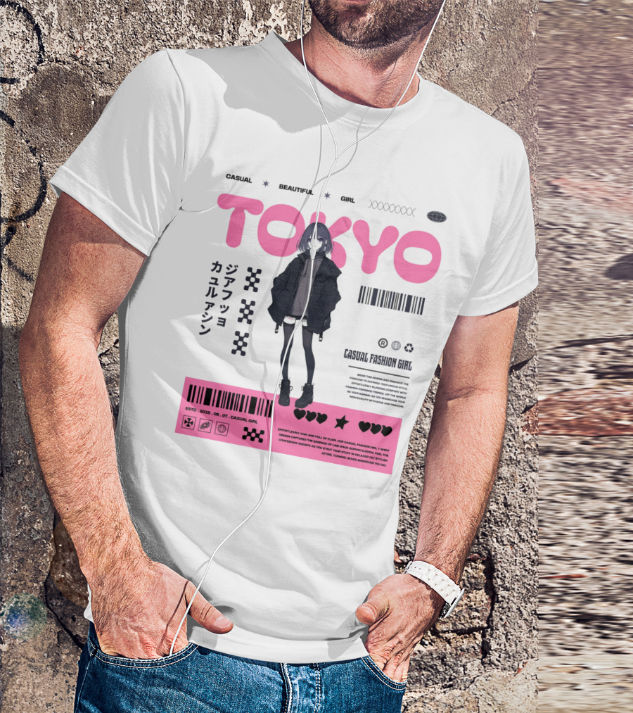 TOKYO Casual Beautiful Girl 2035 T-Shirt