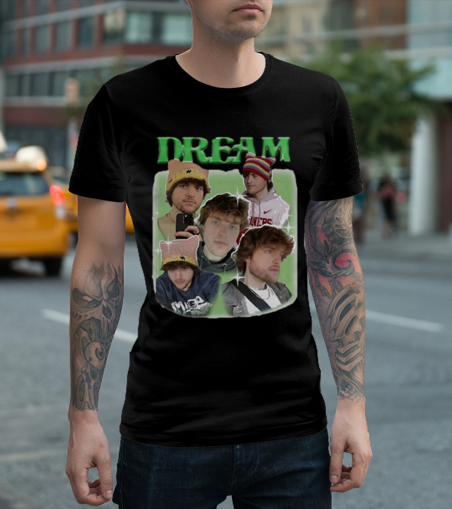 Dream Dreamwastaken Collage Hat Hoodie Star Glow T-Shirt