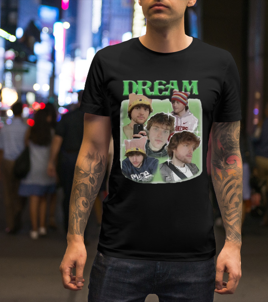 Dream Dreamwastaken Collage Hat Hoodie Star Glow T-Shirt