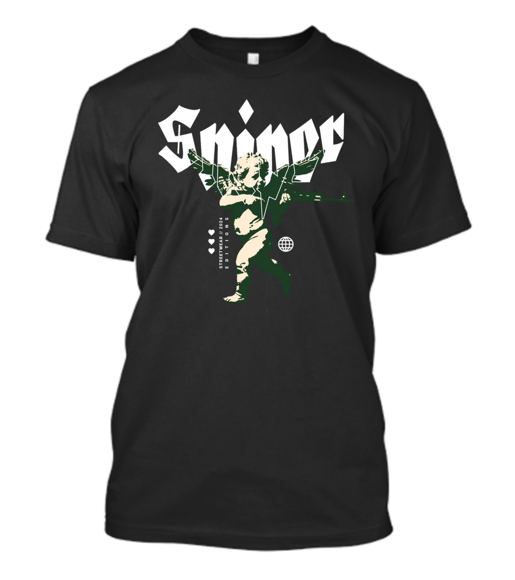 Sniper Streetwear 2024 Editions Cupid With Gun T-Shirt